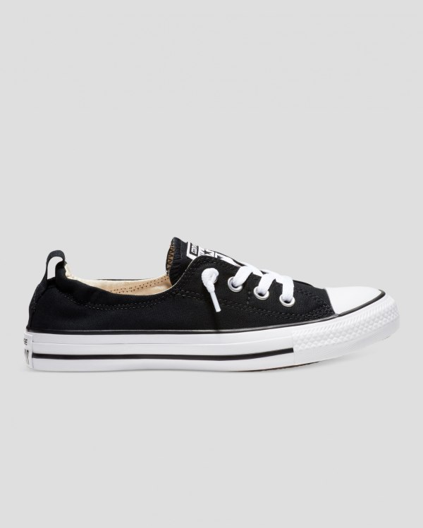 Converse Chuck Taylor All Star Shoreline Slip Sort Sko Danmark - Converse Lave Sneakers Dame - 04875